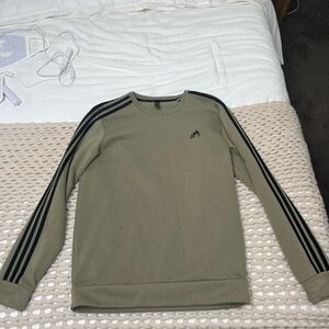 Adidas Khaki Sweatshirt with Black Accents